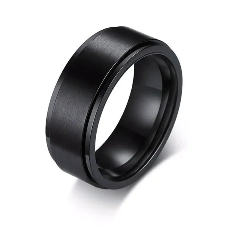 Bague rotative acier noirs