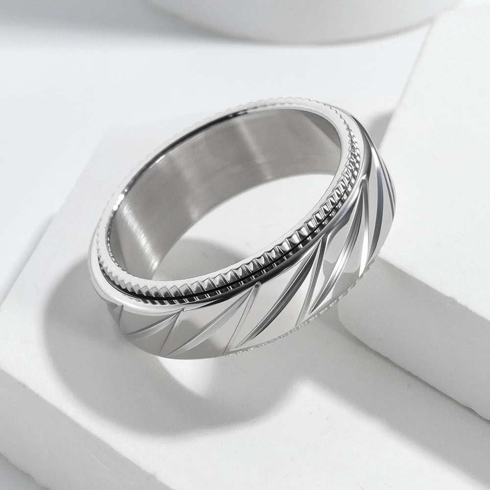 Bague rotative gravée