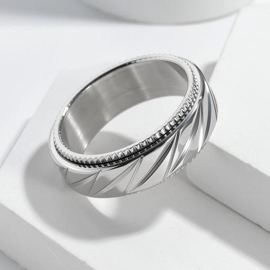 Bague rotative gravée